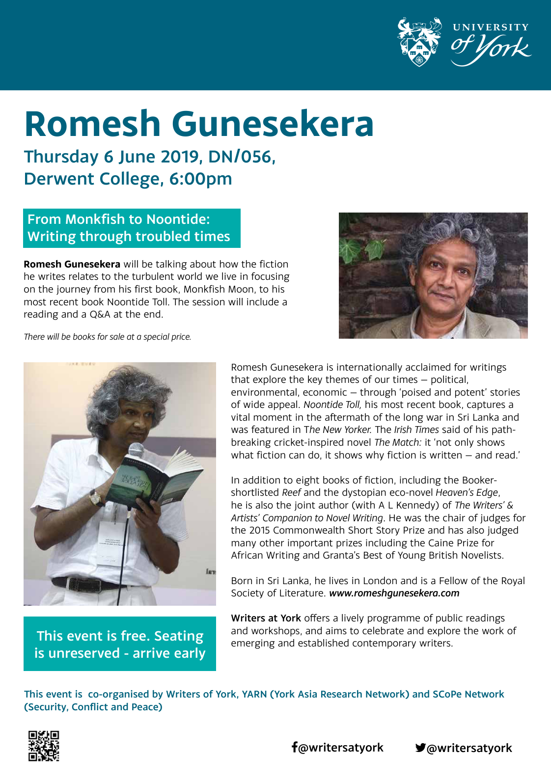Romesh Gunesekera Talk